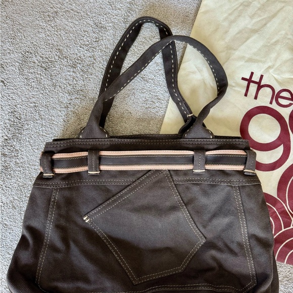 GAP JEANS 1969 Brown Denim Handbag - Picture 5 of 5